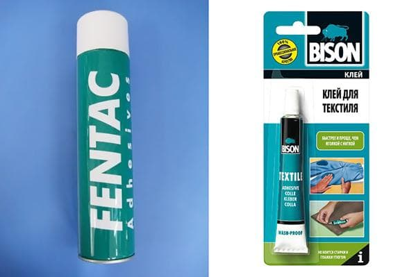 Клей для тканини Fensol та Bison