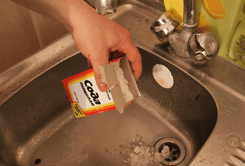 прочищення раковини содою