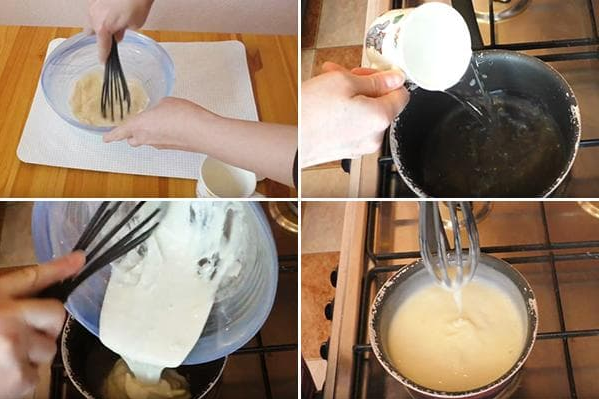 Приготування клейстеру з крохмалю