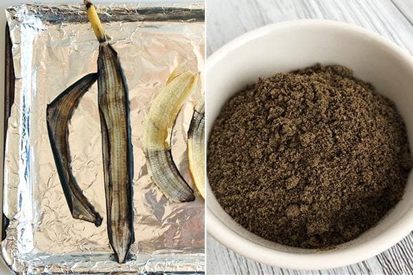 Порошок із висушених бананових шкурок