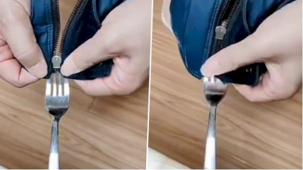 Полагодити блискавку виделкою