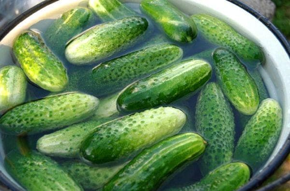 Огірки у воді